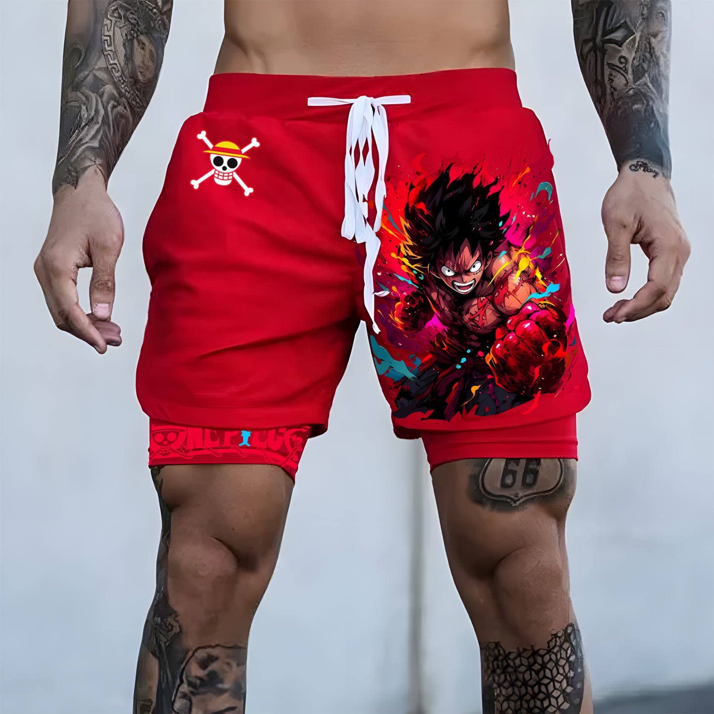 Unisex “ONE PIECE” Casual Anime Streetwear Shorts