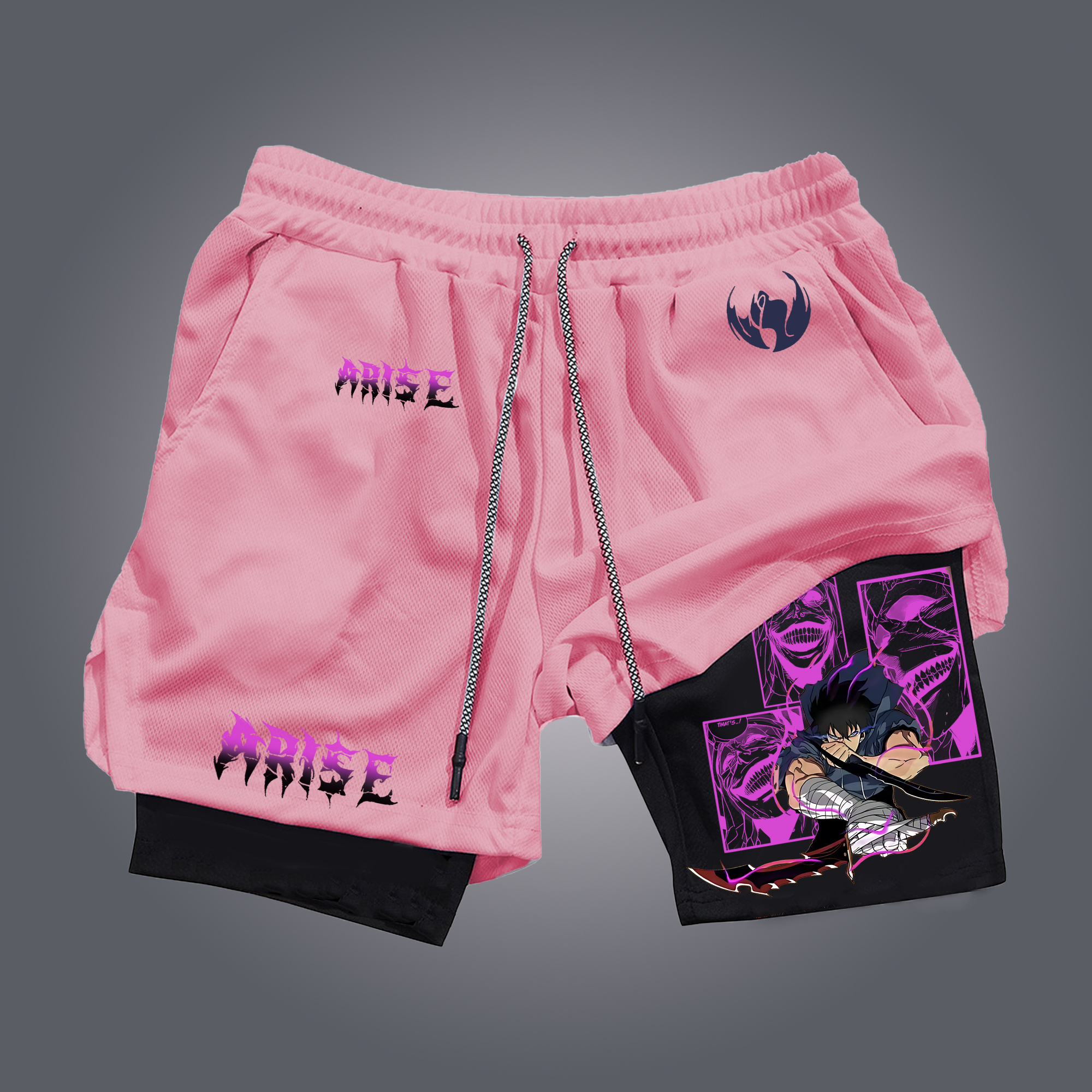 Unisex Casual Anime Streetwear Shorts-AnimeClothe