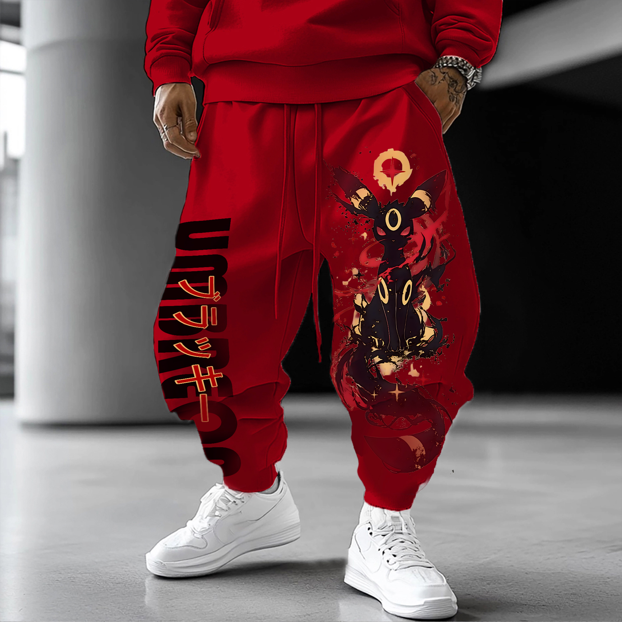 Unisex   Casual Anime Streetwear Pants-AnimeClothe