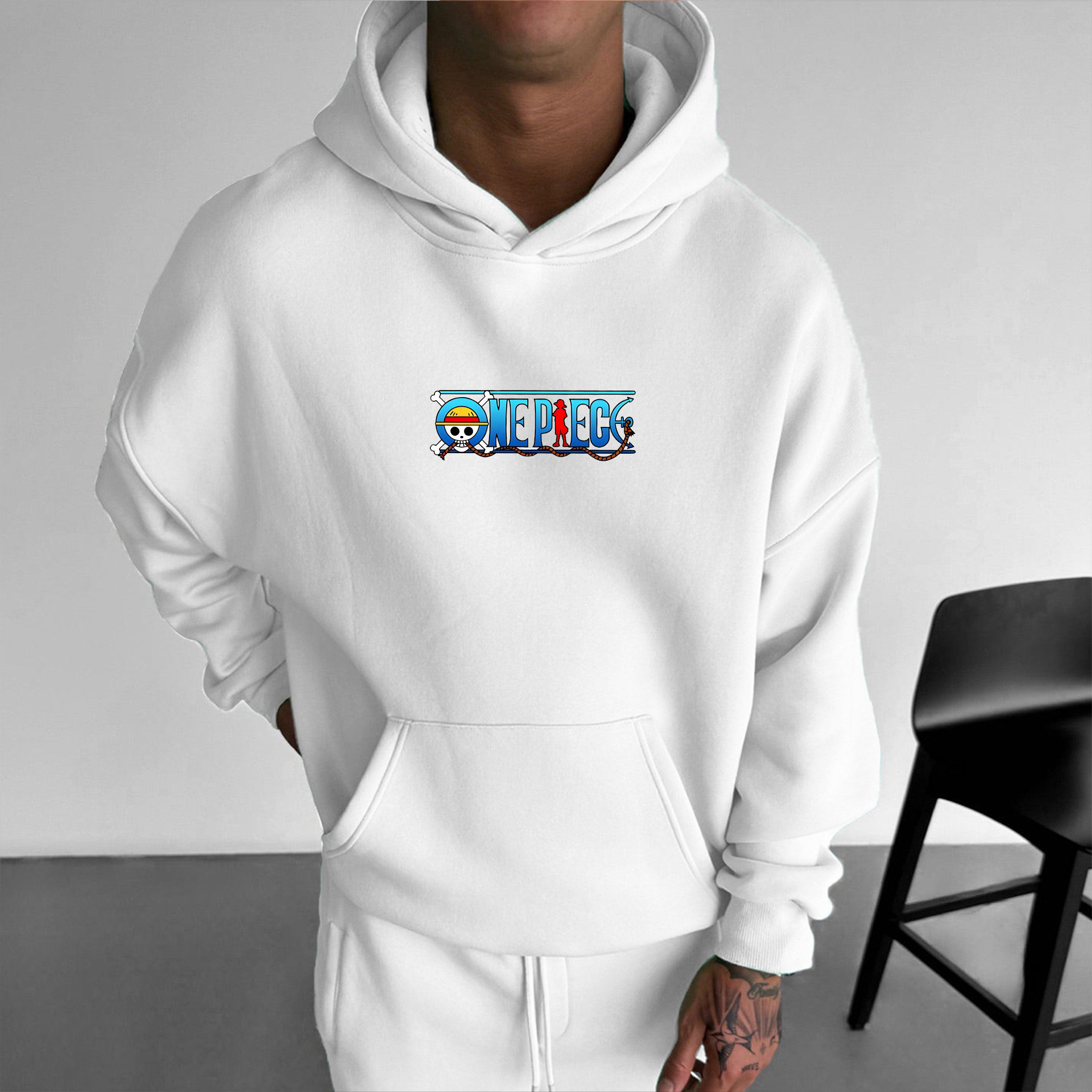 Unisex Oversized Anime Print Hoodie | One Piece-AnimeClothe