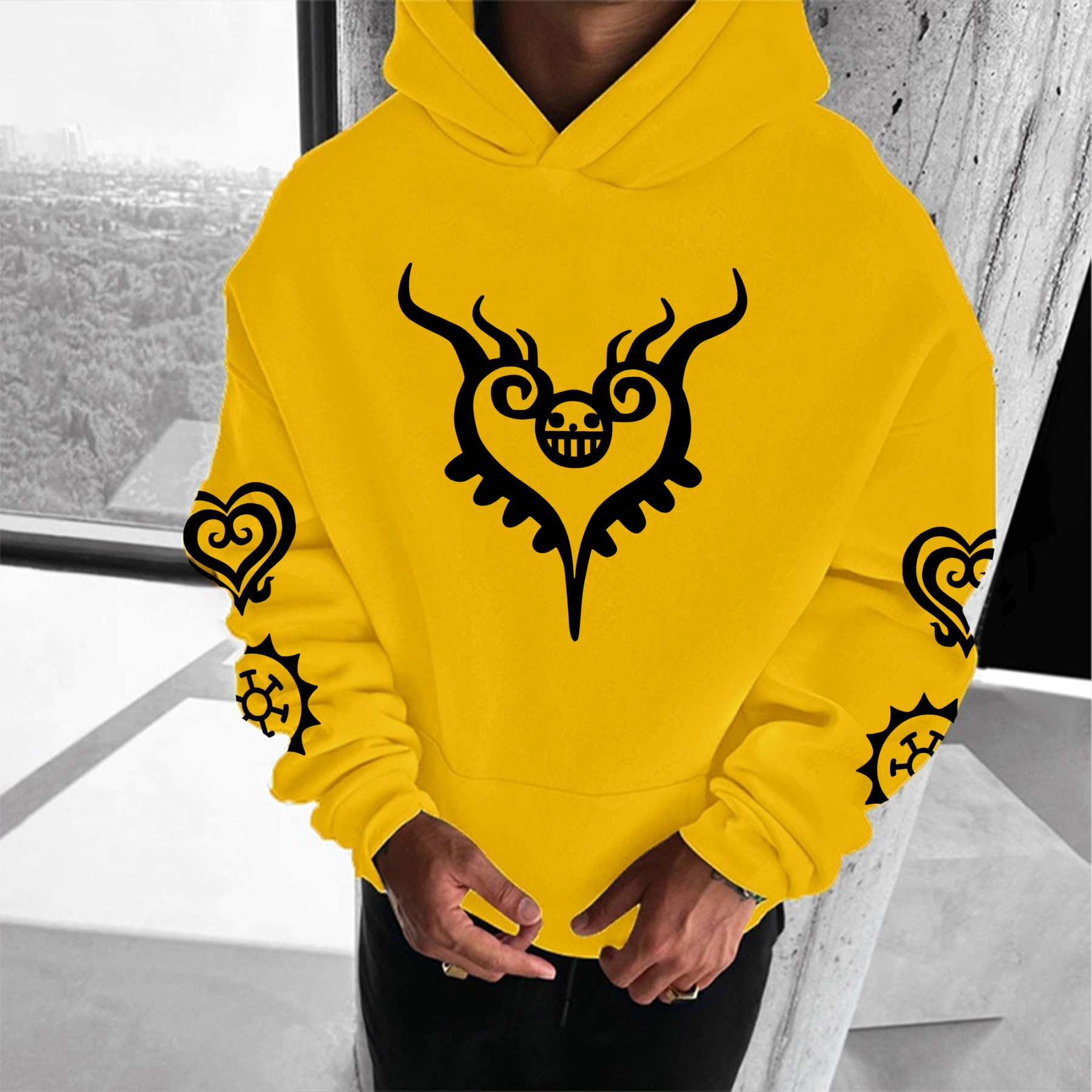 Unisex Anime Graphic Streetwear Vintage Hoodie-AnimeClothe
