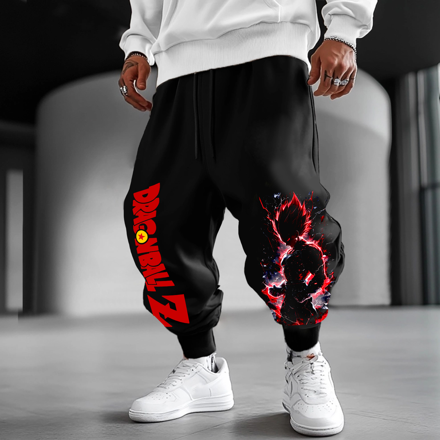Unisex Anime Printed Gift Oversized Harem Pants