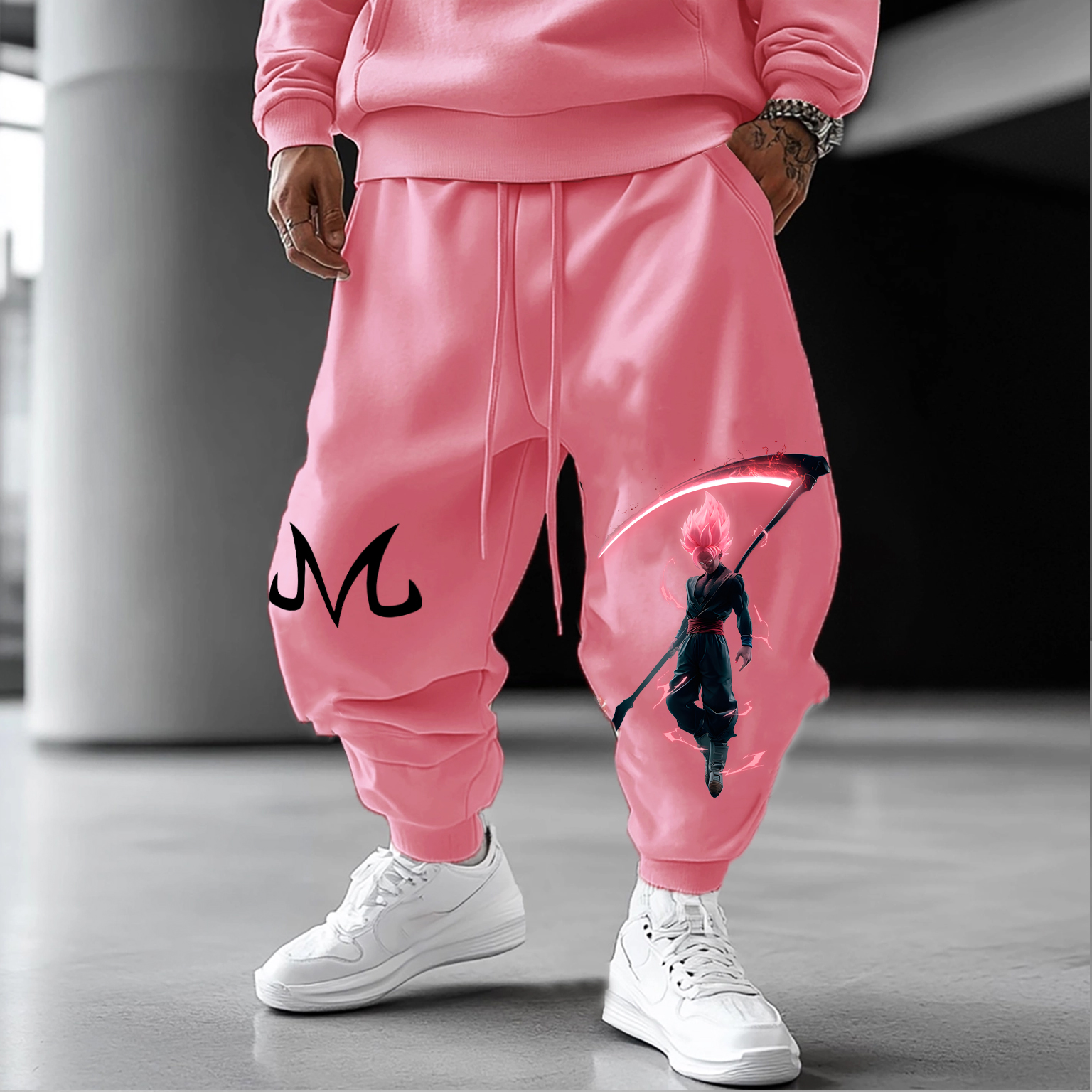 Unisex Anime Printed Gift Oversized Harem Pants-AnimeClothe