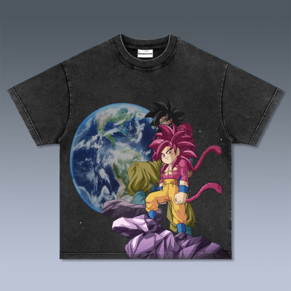 Unisex Anime Graphic Streetwear Vintage T-shirt-AnimeClothe