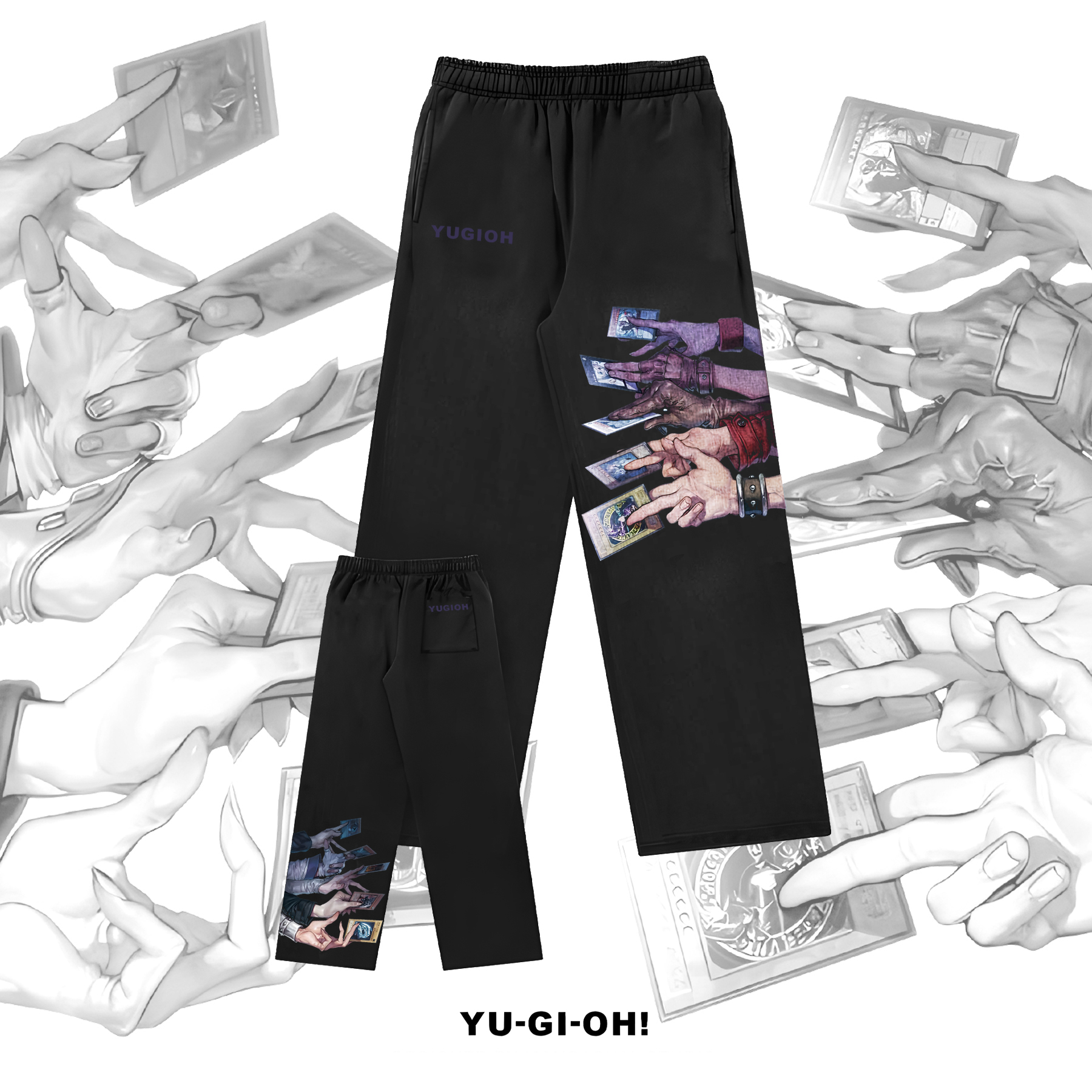 Unisex Anime Style Retro I Pants-AnimeClothe