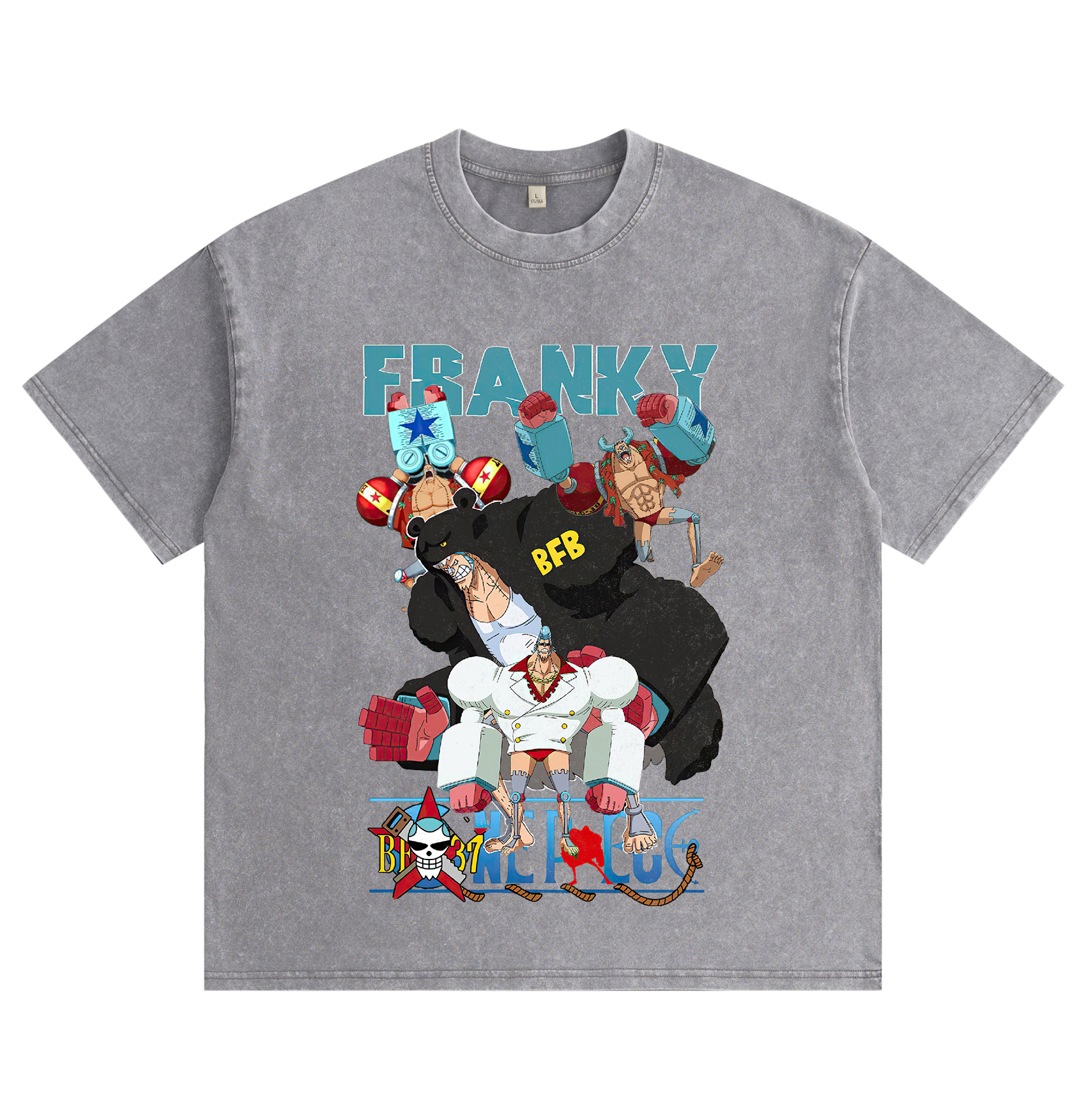 One Piece Franky Washed T-shirt