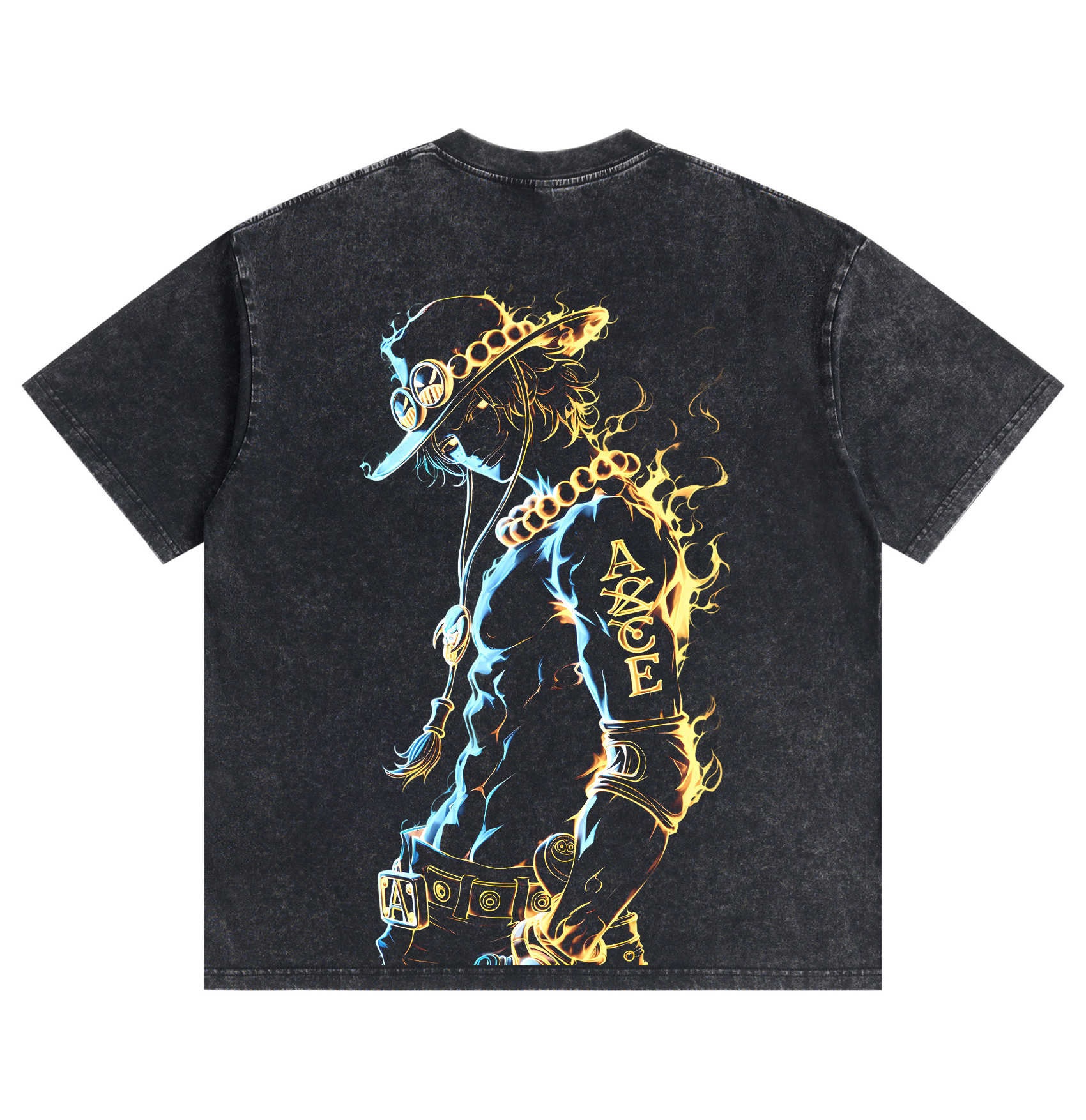 One Piece Luffy Gear 5 Distressed Washed T-Shirt