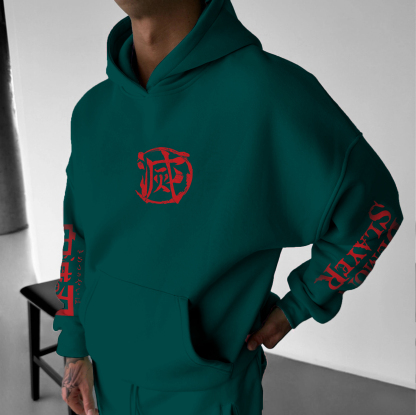  Unisex “ Demon Slayer” Anime Graphic Streetwear Vintage Hoodie-AnimeClothe