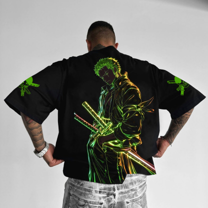Unisex Anime Inspired Vintage T-Shirt丨