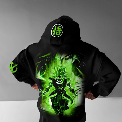 Unisex Anime Print Casual Oversized Hoodie
