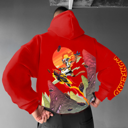 Unisex Anime Graphic Streetwear Vintage Hoodie