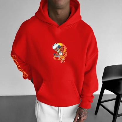 Unisex Anime Graphic Streetwear Vintage Hoodie