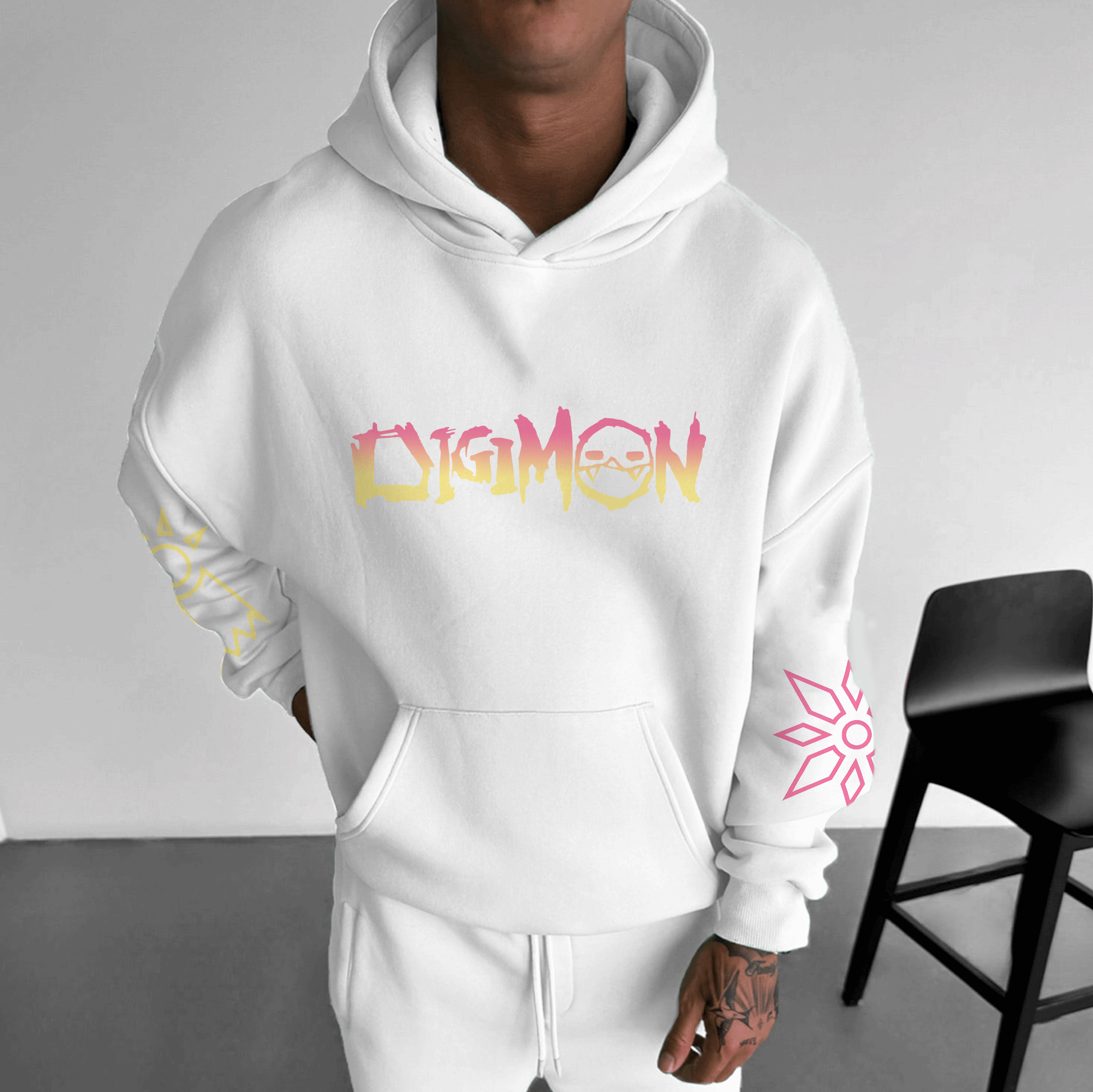 Unisex “Digimon” Anime Graphic Streetwear Vintage Hoodie