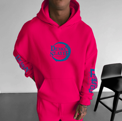  Unisex “ Demon Slayer” Anime Graphic Streetwear Vintage Hoodie-AnimeClothe