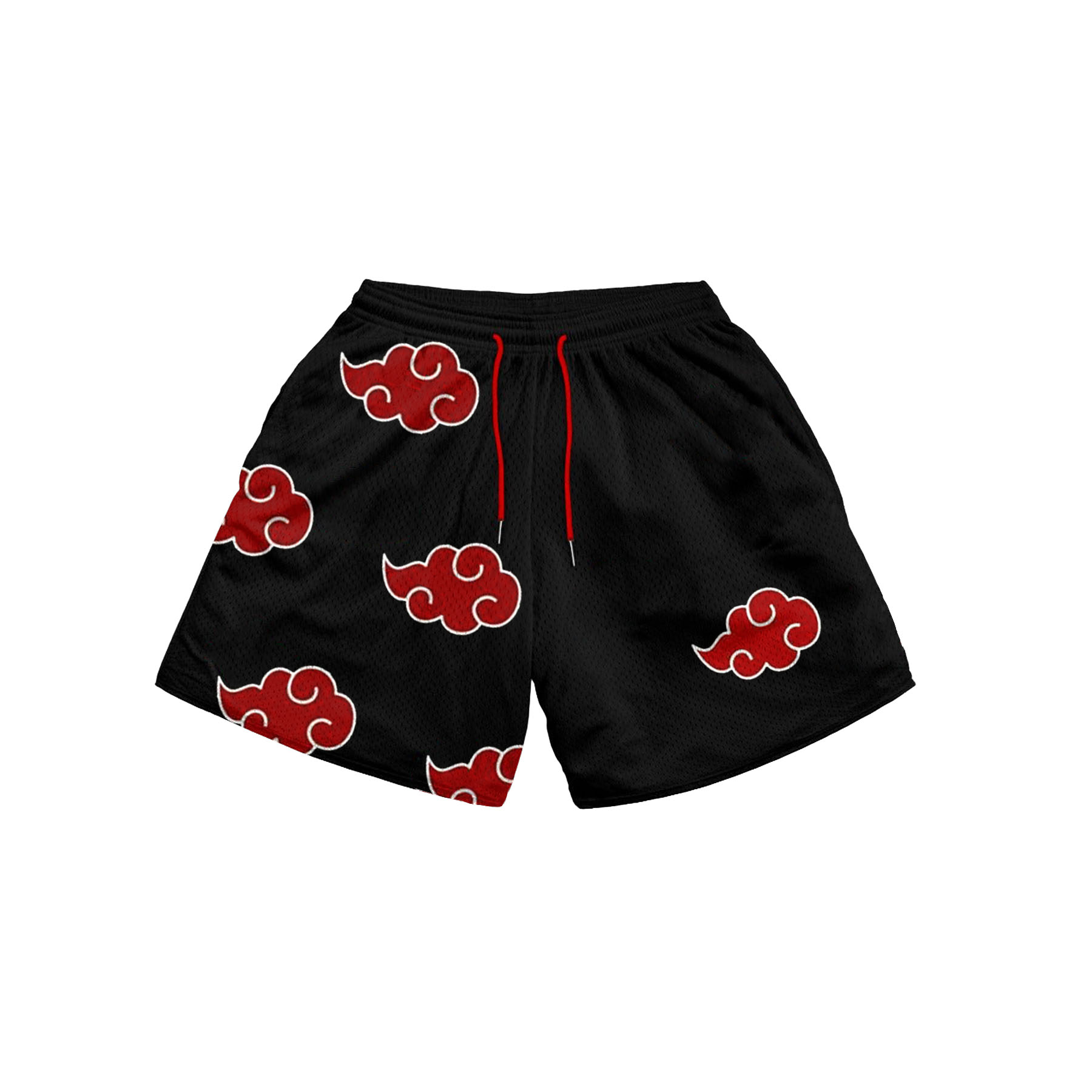 Men's Akatsuki Print Panel Shorts-AnimeClothe