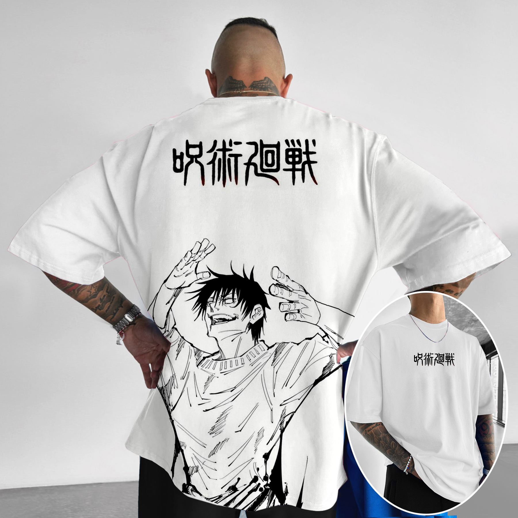 Casual Jujutsu Kaisen Comics Printed T-Shirt-AnimeClothe