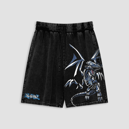 Unisex and anime pattern printed shorts-AnimeClothe