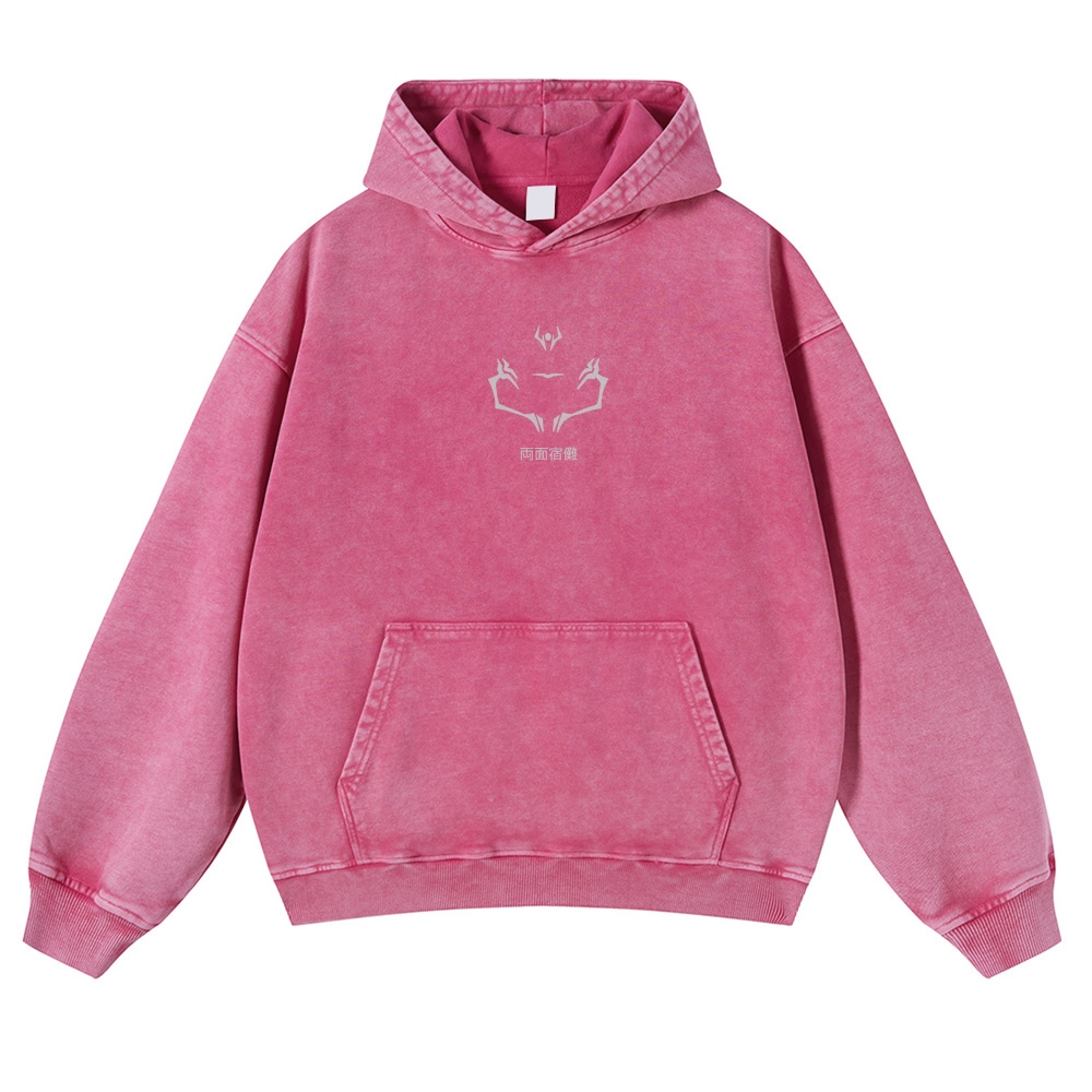Vintage Washed Hoodie-AnimeClothe