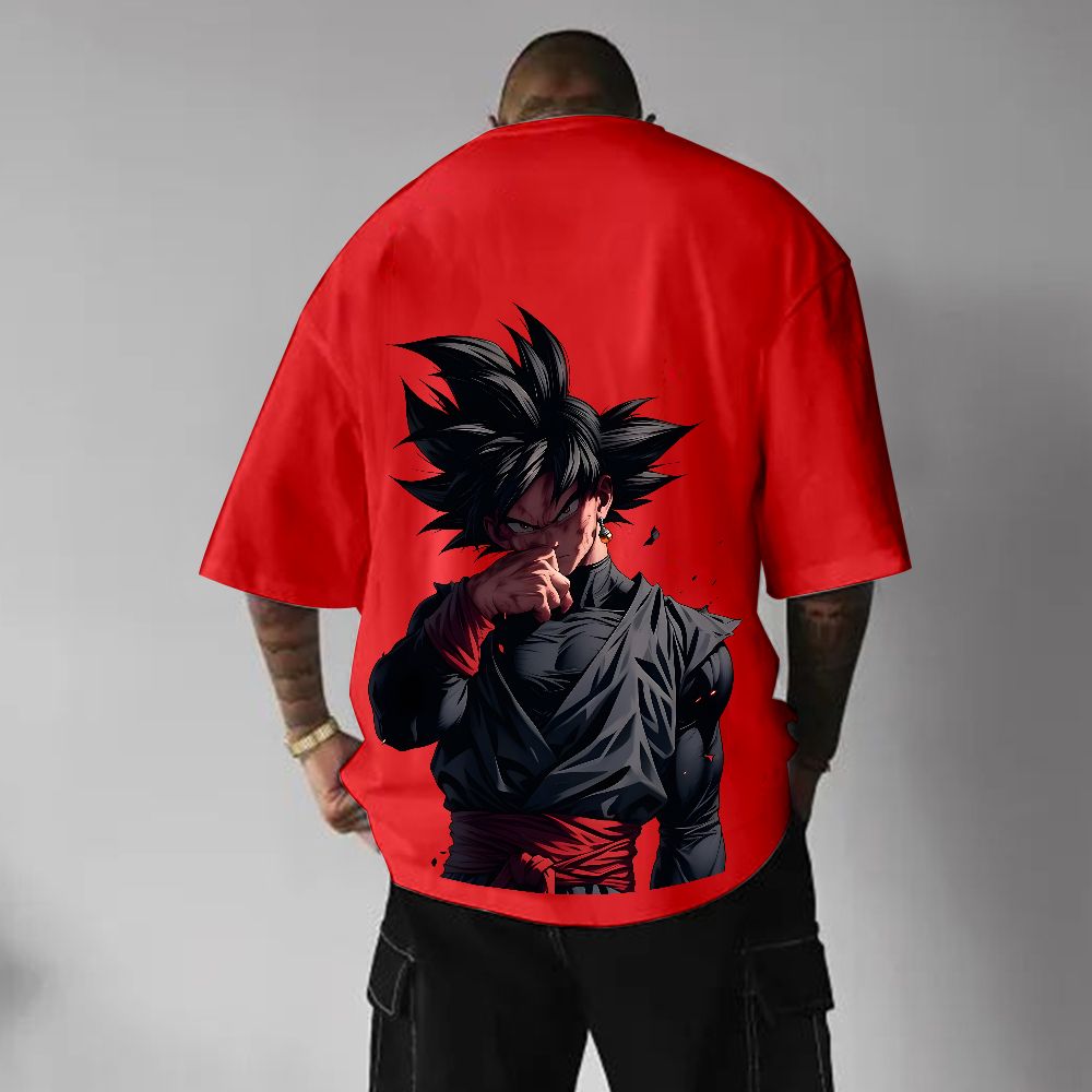 Unisex Oversized Anime Print T-Shirt