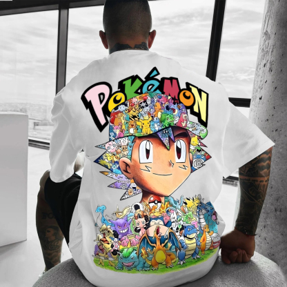 Unisex Anime Inspired Vintage T-Shirt-AnimeClothe