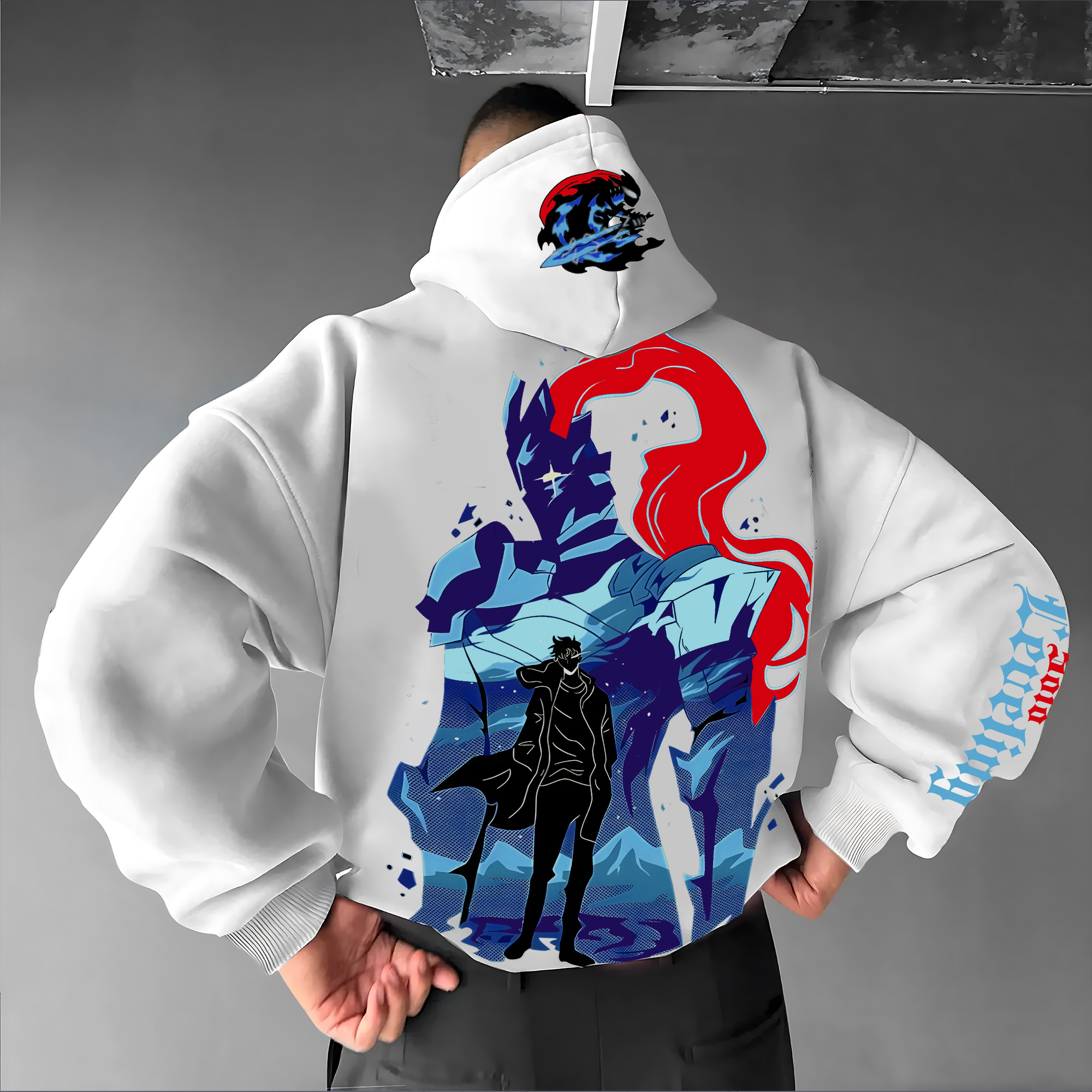  Unisex  ' Solo Leveling '  Anime Graphic Streetwear Vintage Hoodie