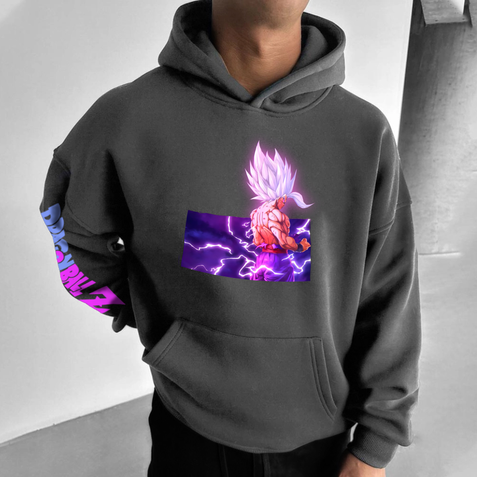 Unisex Anime Print Casual Oversized Hoodie