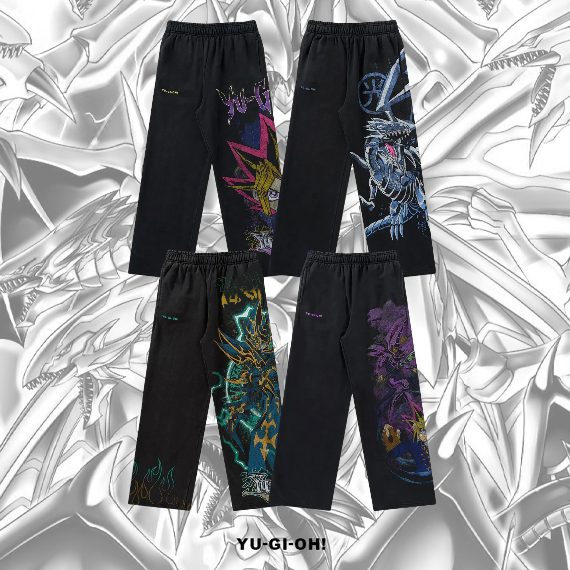 Unisex Anime Style Retro I Pants-AnimeClothe