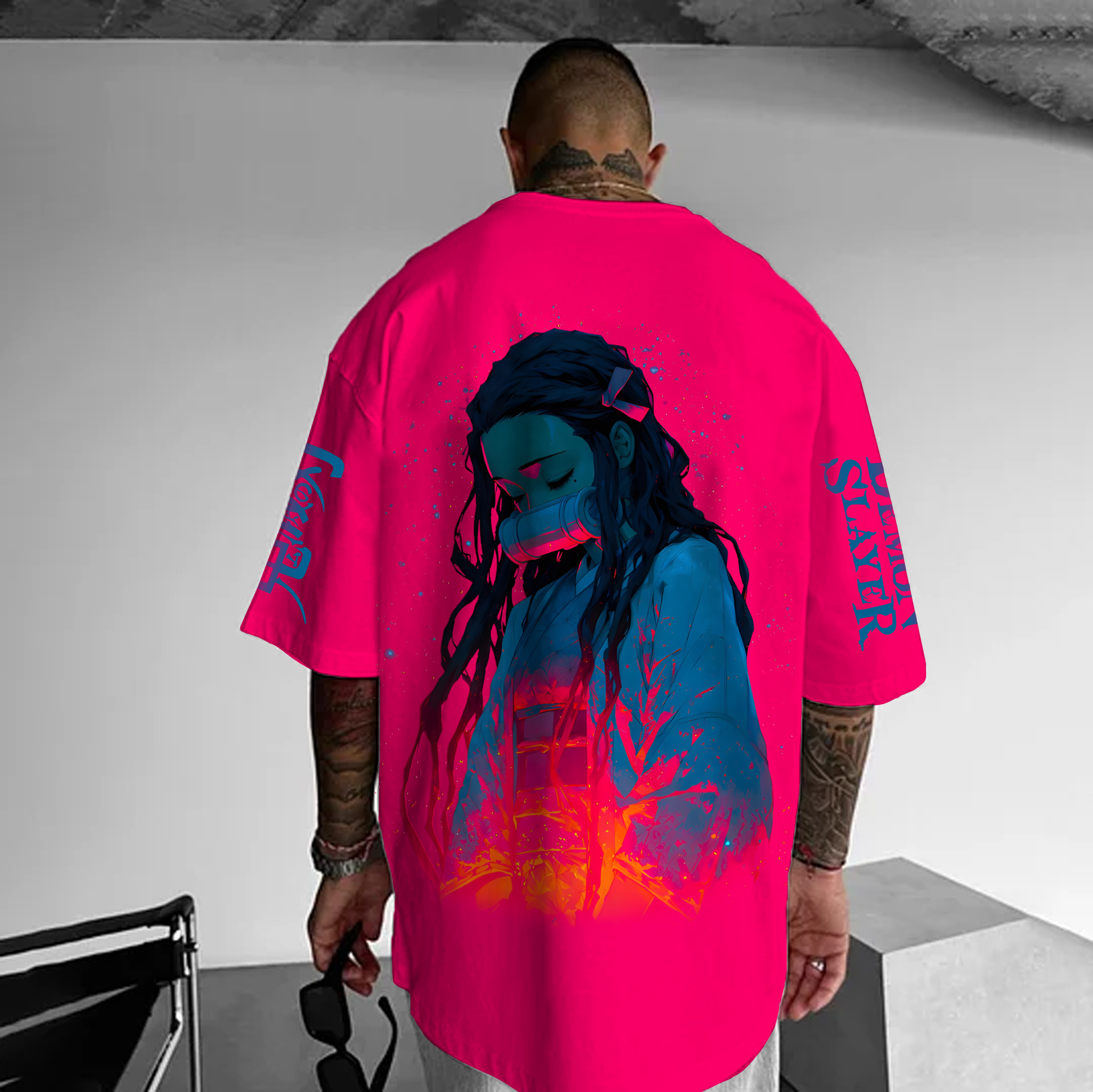 Unisex  " Demon Slayer" Anime Inspired Vintage T-Shirt-AnimeClothe