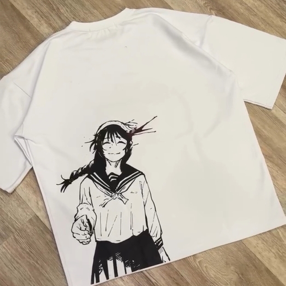 Casual Anima Design Short Sleeves T-shirt-AnimeClothe
