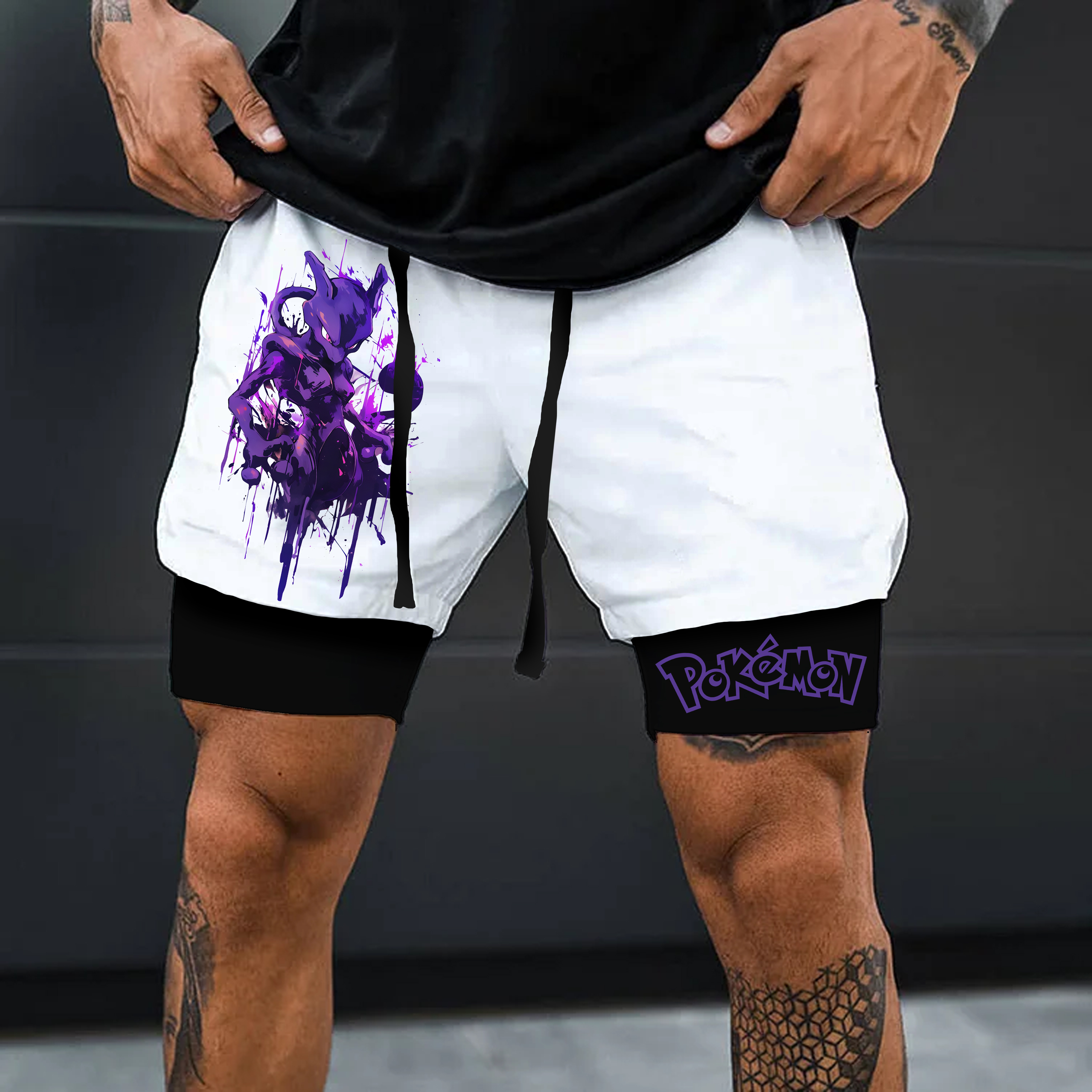 Unisex   Casual Anime Streetwear Shorts-AnimeClothe