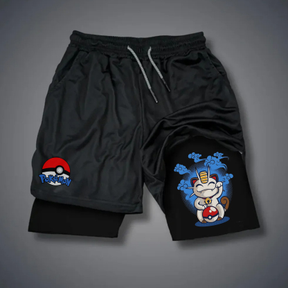 Unisex Casual Anime Streetwear Shorts-AnimeClothe