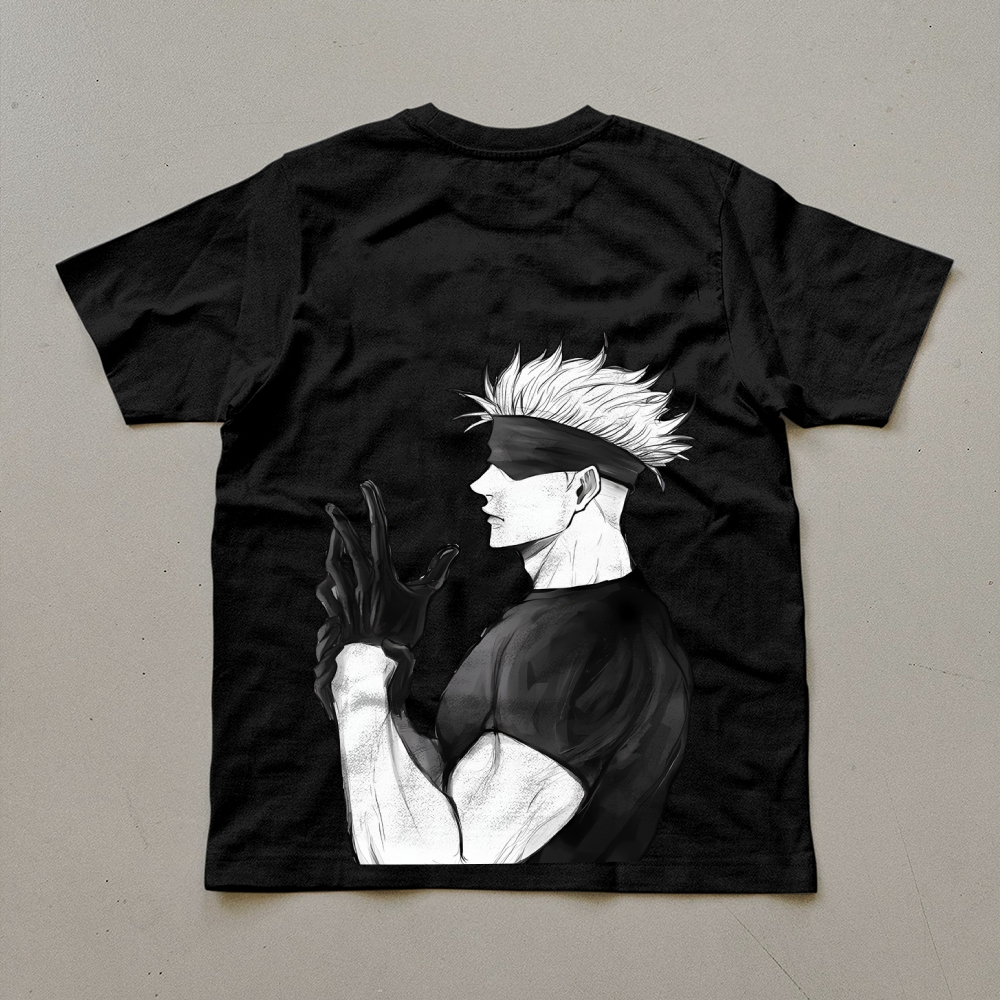 Unisex Oversized Anime Print T-Shirt-AnimeClothe