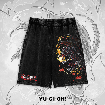 Unisex "Yu-Gi-Oh!" game and anime pattern printed shorts-AnimeClothe
