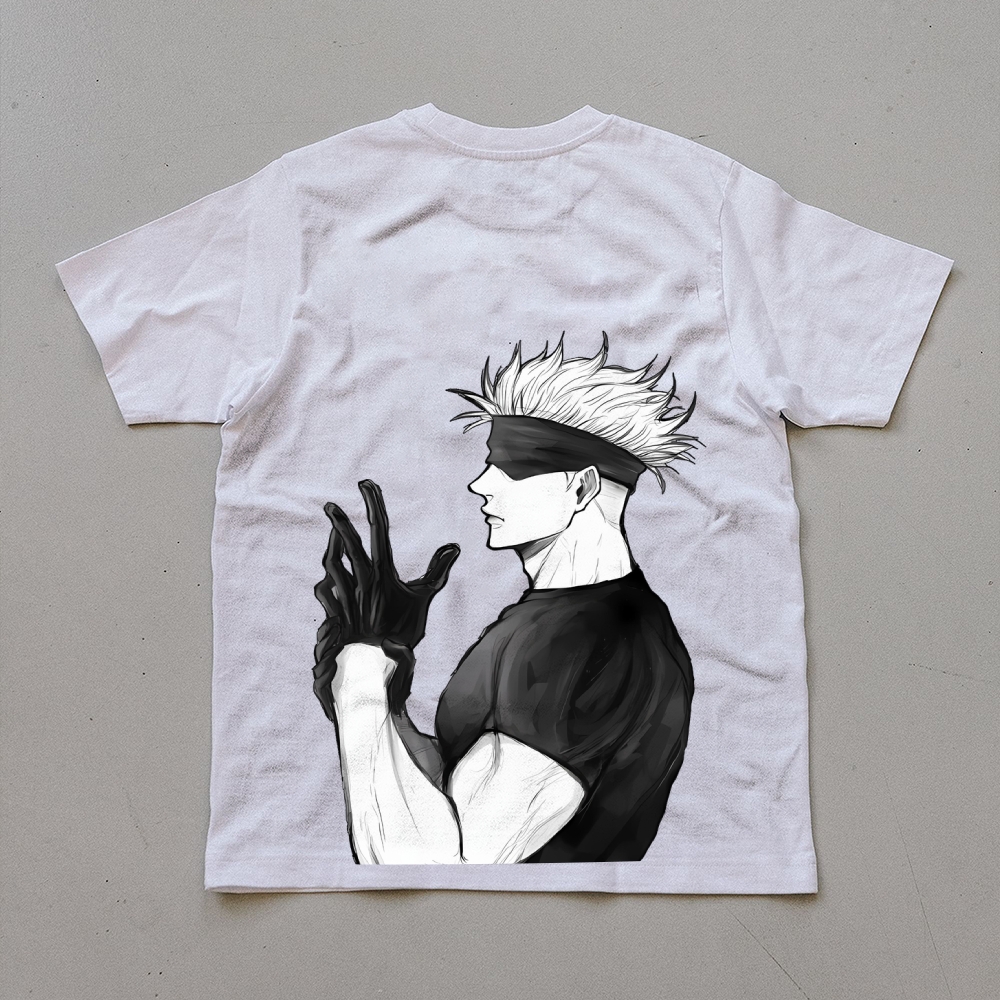 Unisex Oversized Anime Print T-Shirt-AnimeClothe