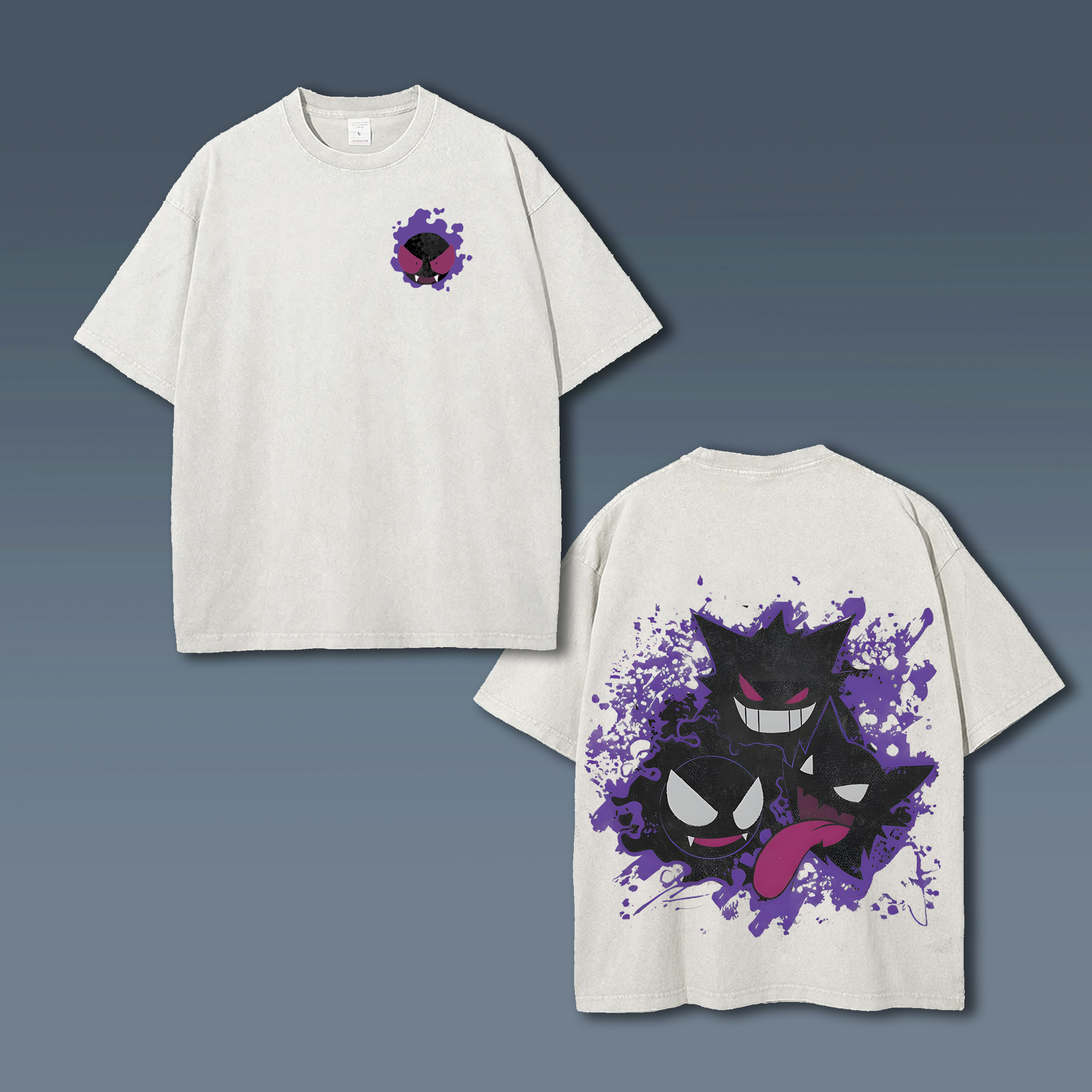 Unisex  Anime Style Vintage Washed T-Shirt-AnimeClothe