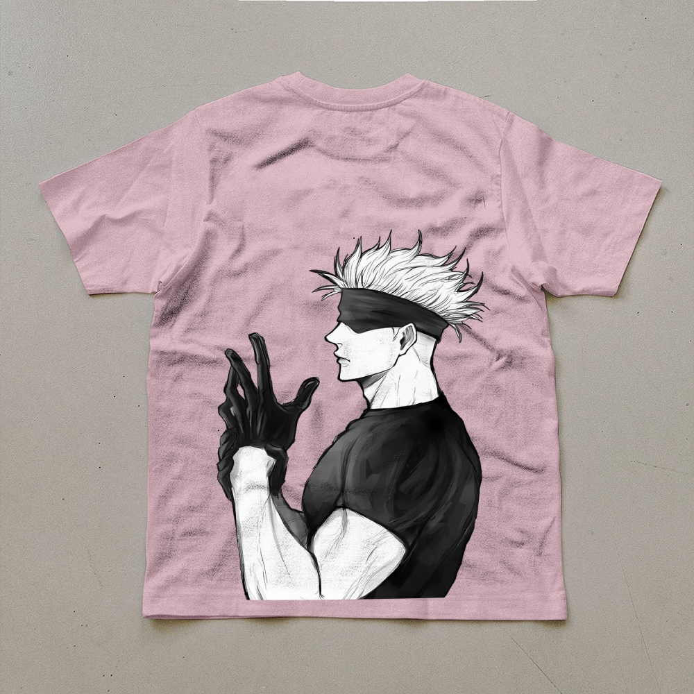 Unisex Oversized Anime Print T-Shirt-AnimeClothe