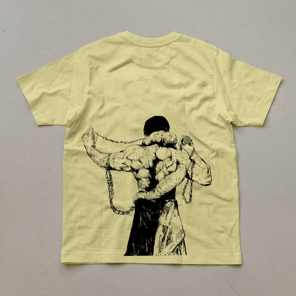 Unisex Oversized Anime Print T-Shirt-AnimeClothe