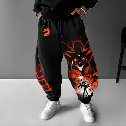 Unisex Anime Style Retro Pants-AnimeClothe