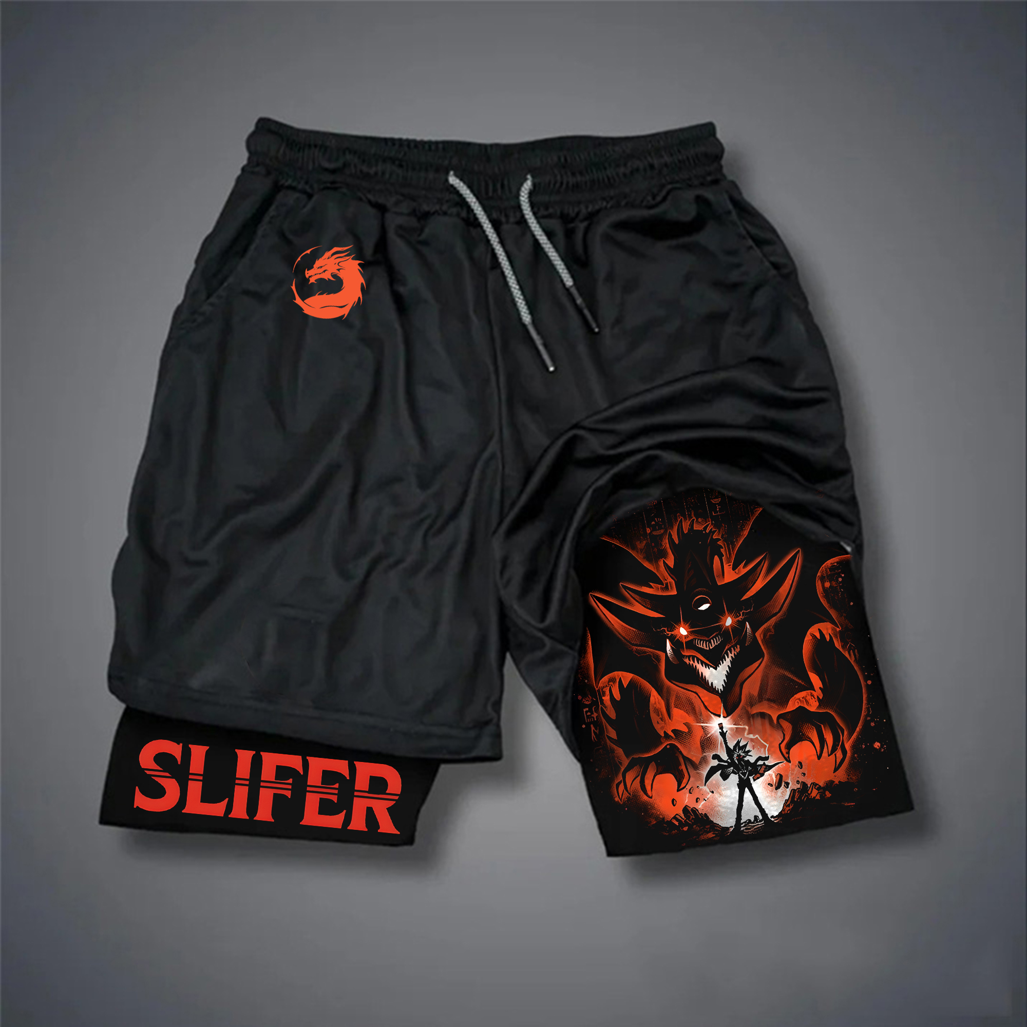 Unisex Anime Style Retro Shorts-AnimeClothe