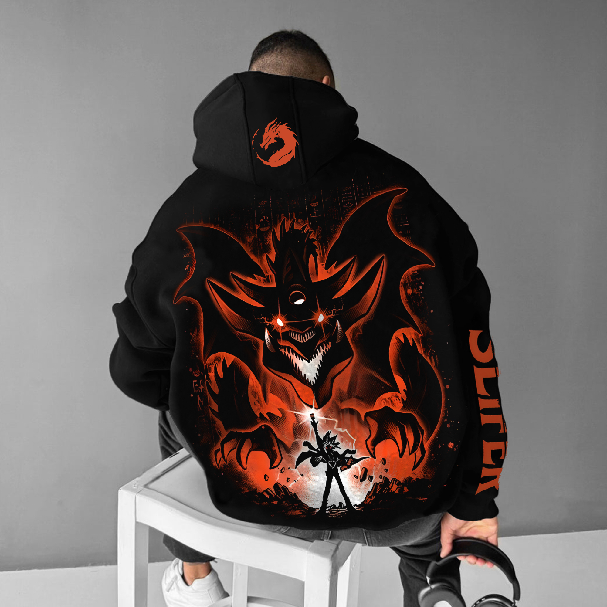 Unisex Anime Style Retro Hoodie