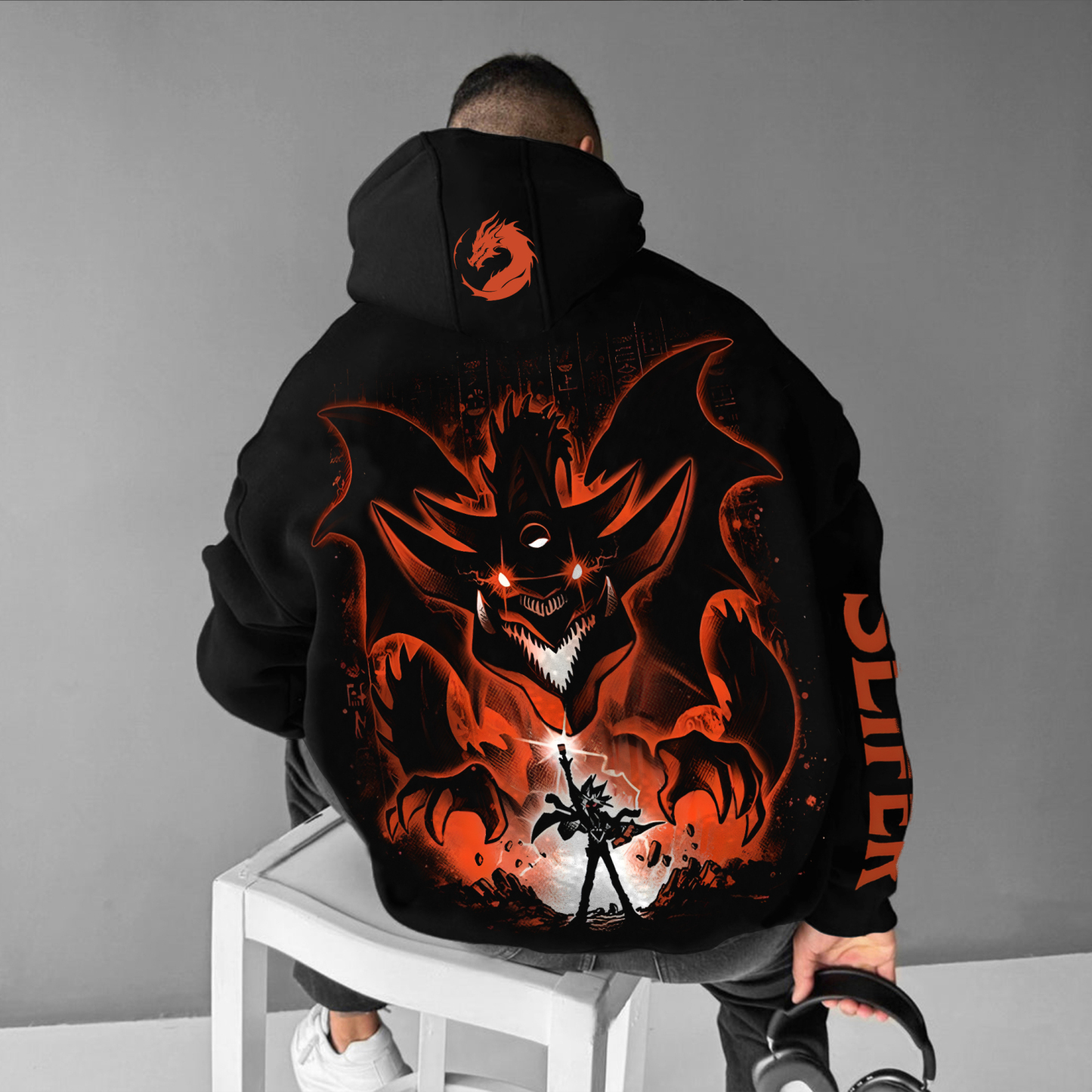 Unisex Anime Style Retro Hoodie