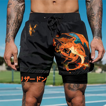 Unisex   Casual Anime Streetwear Shorts-AnimeClothe