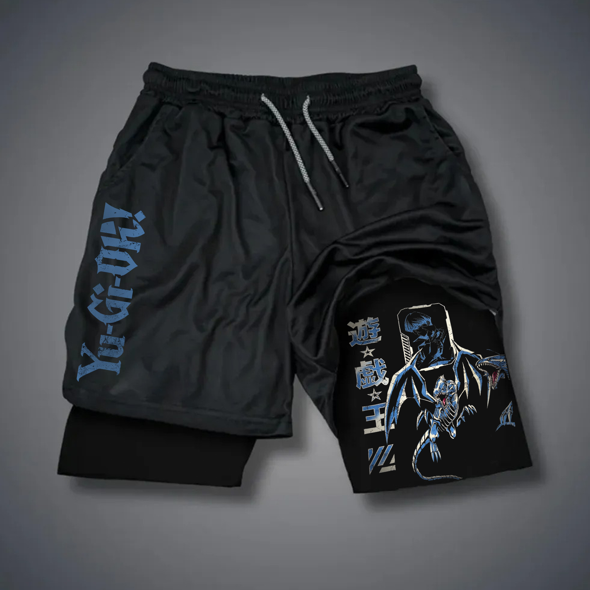 Unisex Anime Style Retro Shorts-AnimeClothe