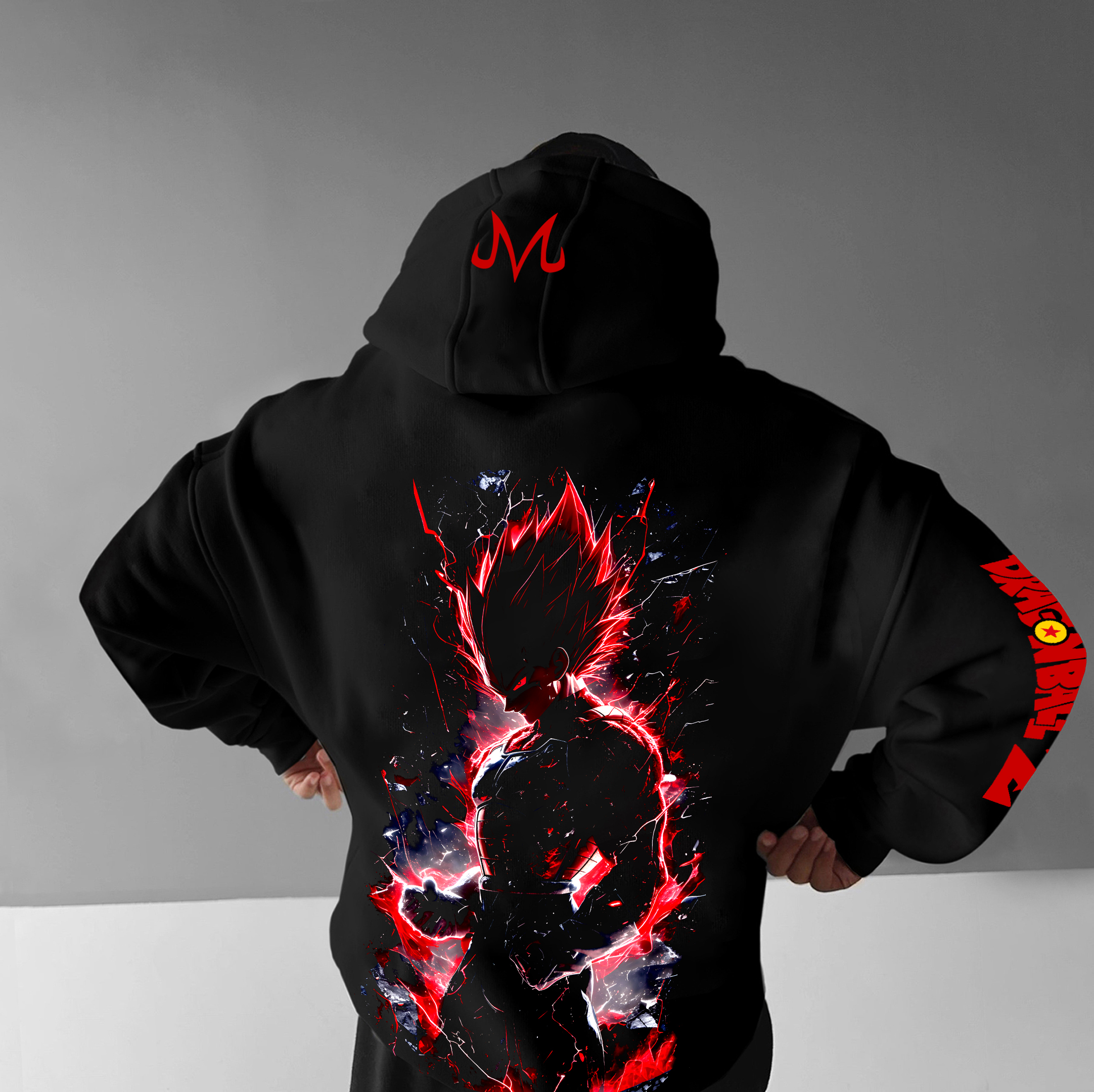 Unisex Anime Print  Casual Oversized Hoodie-AnimeClothe