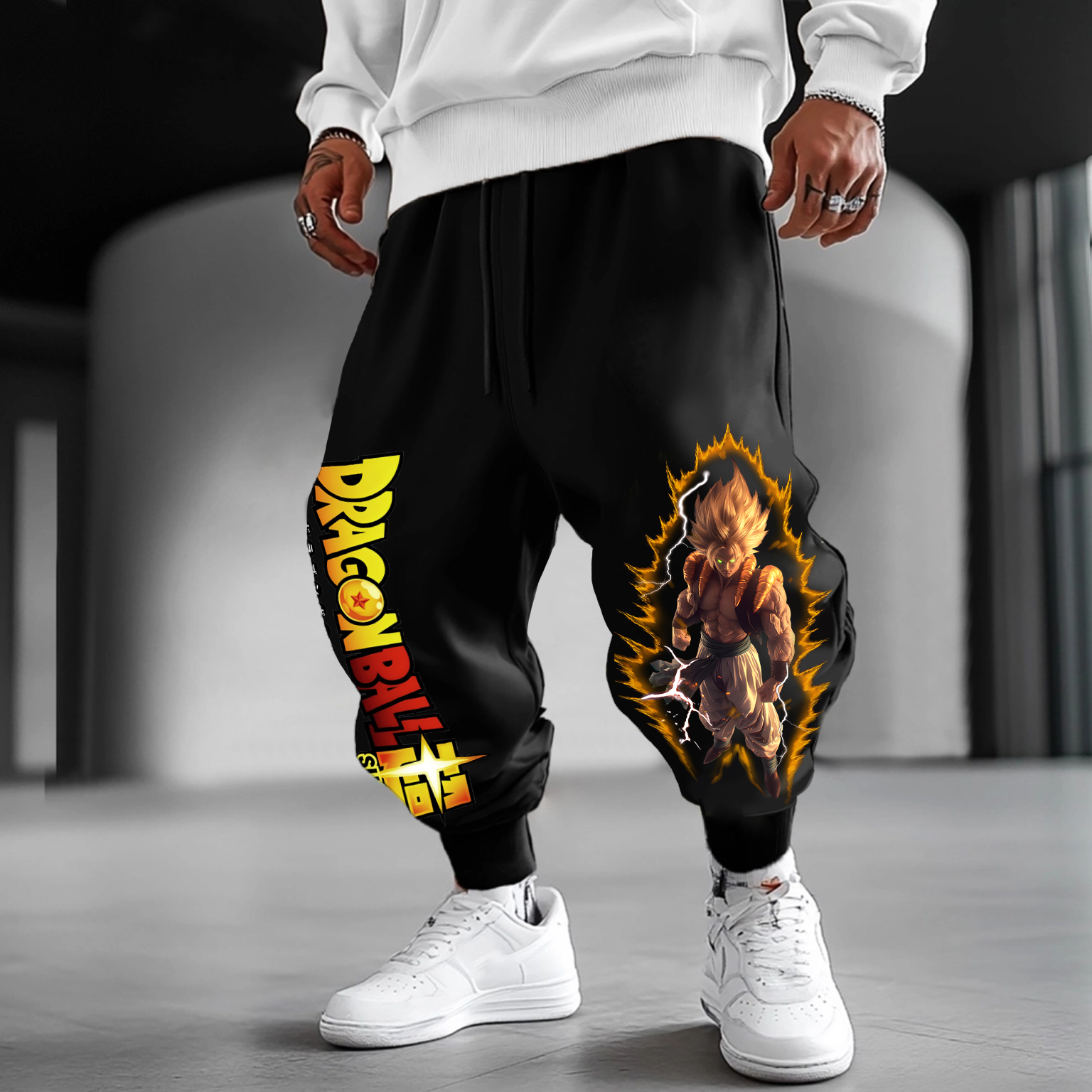 Unisex Anime Printed Gift Oversized Harem Pants
