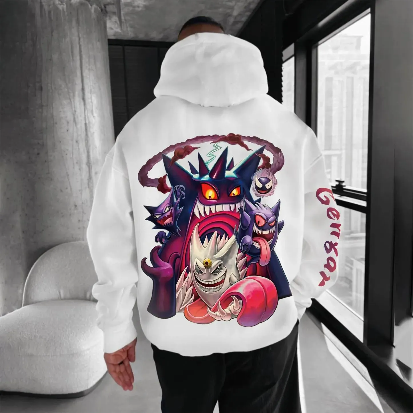 Pokémon Unisex Anime Gengar Hoodie