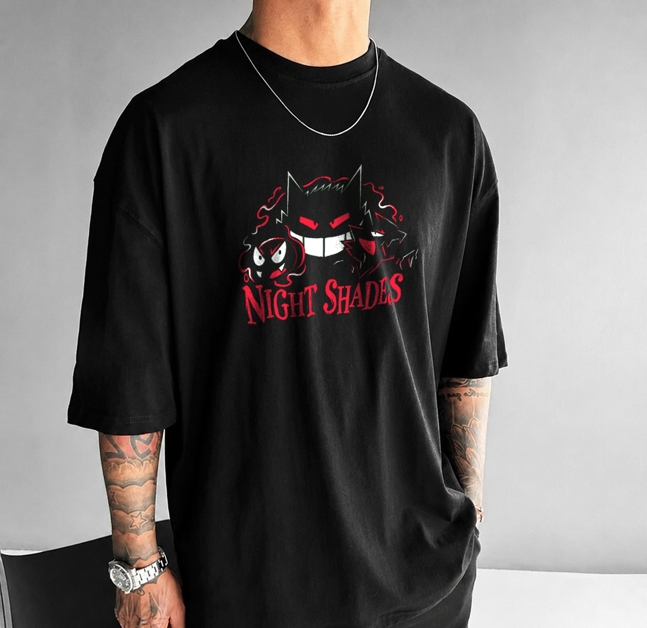 Pokémon Unisex Anime Gengar T-shirt