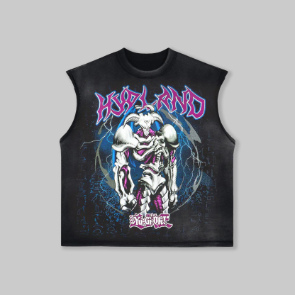 Unisex "Yu-Gi-Oh!" game and anime pattern printed vest-AnimeClothe