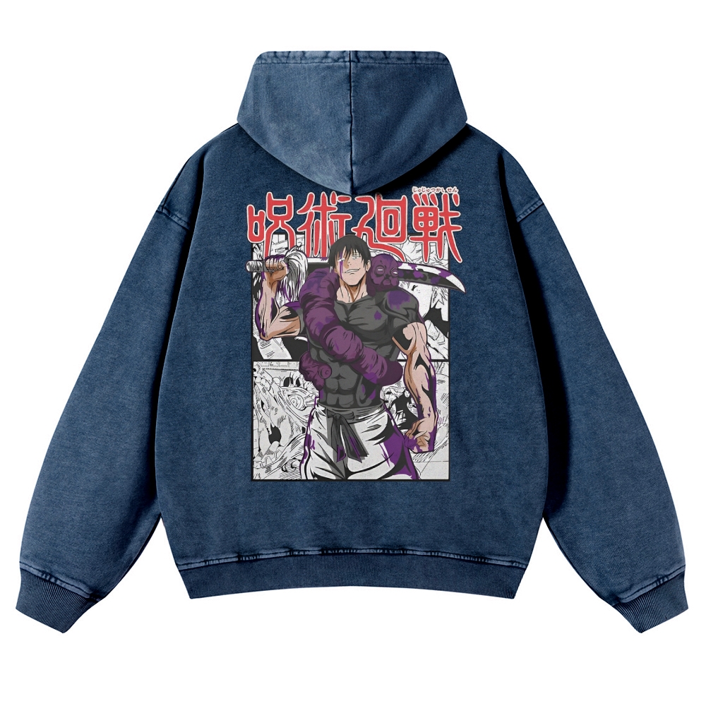 Vintage Washed Hoodie-AnimeClothe