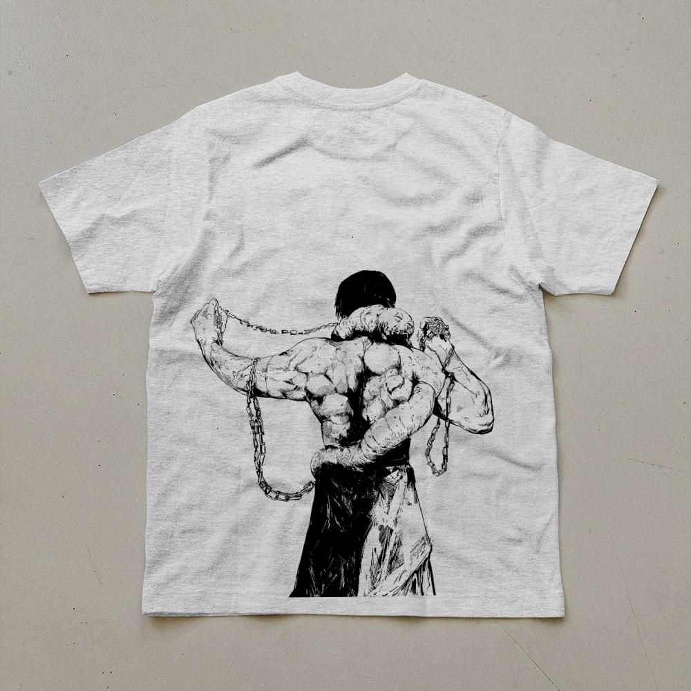 Unisex Oversized Anime Print T-Shirt-AnimeClothe